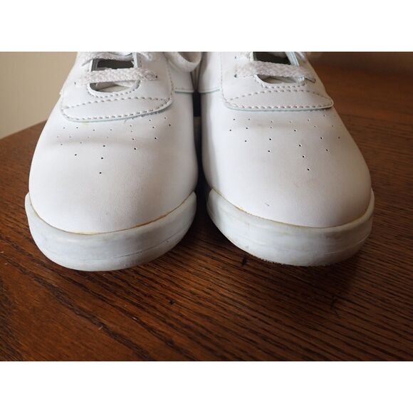 Barnswick Bowling Women's Shoe 8M Crusader White Leather White Green Purple - Picture 3 of 9